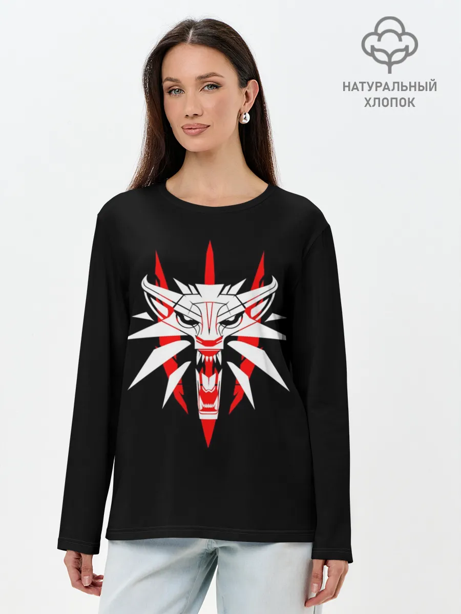 Лонгслив женский. Хлопок / THE WITСHER 3