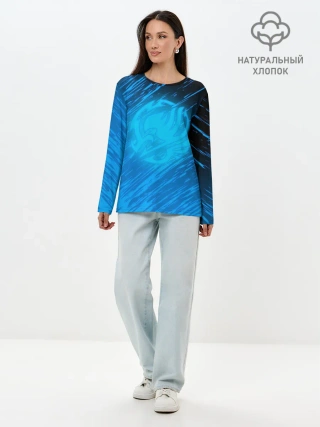 Лонгслив женский. Хлопок / Helmet Fairy tail Moon