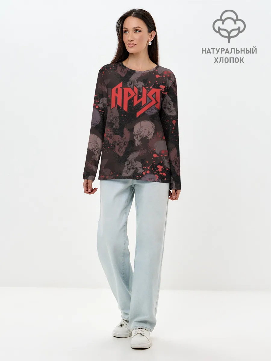 Лонгслив женский. Хлопок / Ария