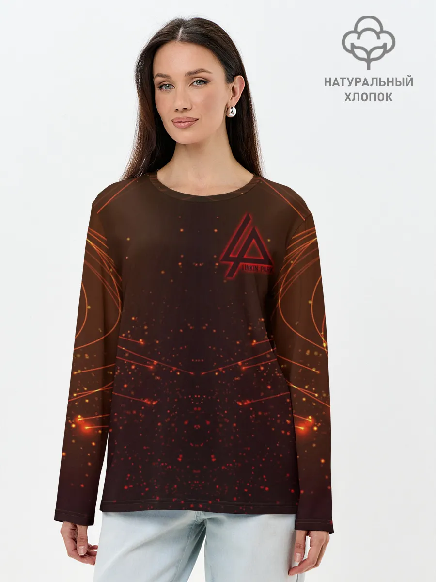 Лонгслив женский. Хлопок / Linkin Park Light