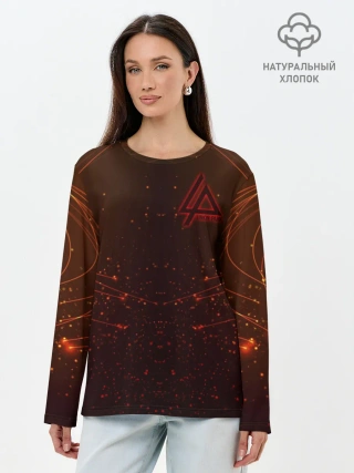 Лонгслив женский. Хлопок / Linkin Park Light