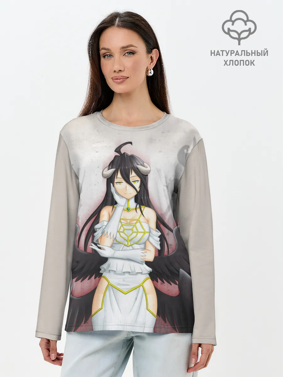 Лонгслив женский. Хлопок / Оверлорд Ангел