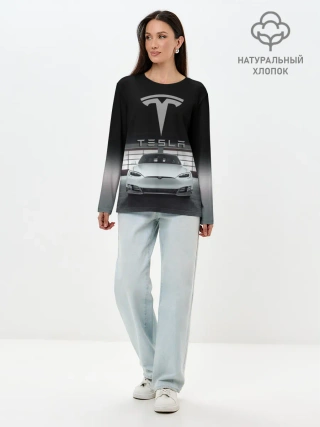 Лонгслив женский. Хлопок / TESLA