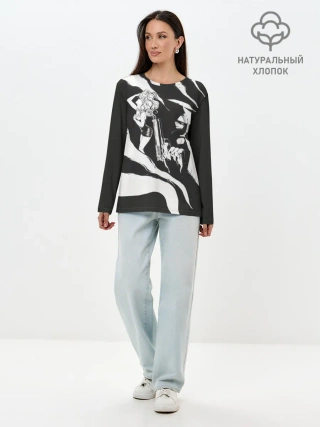 Лонгслив женский. Хлопок / Sin City