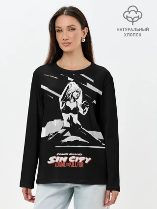 Лонгслив женский. Хлопок / Sin City - Nancy