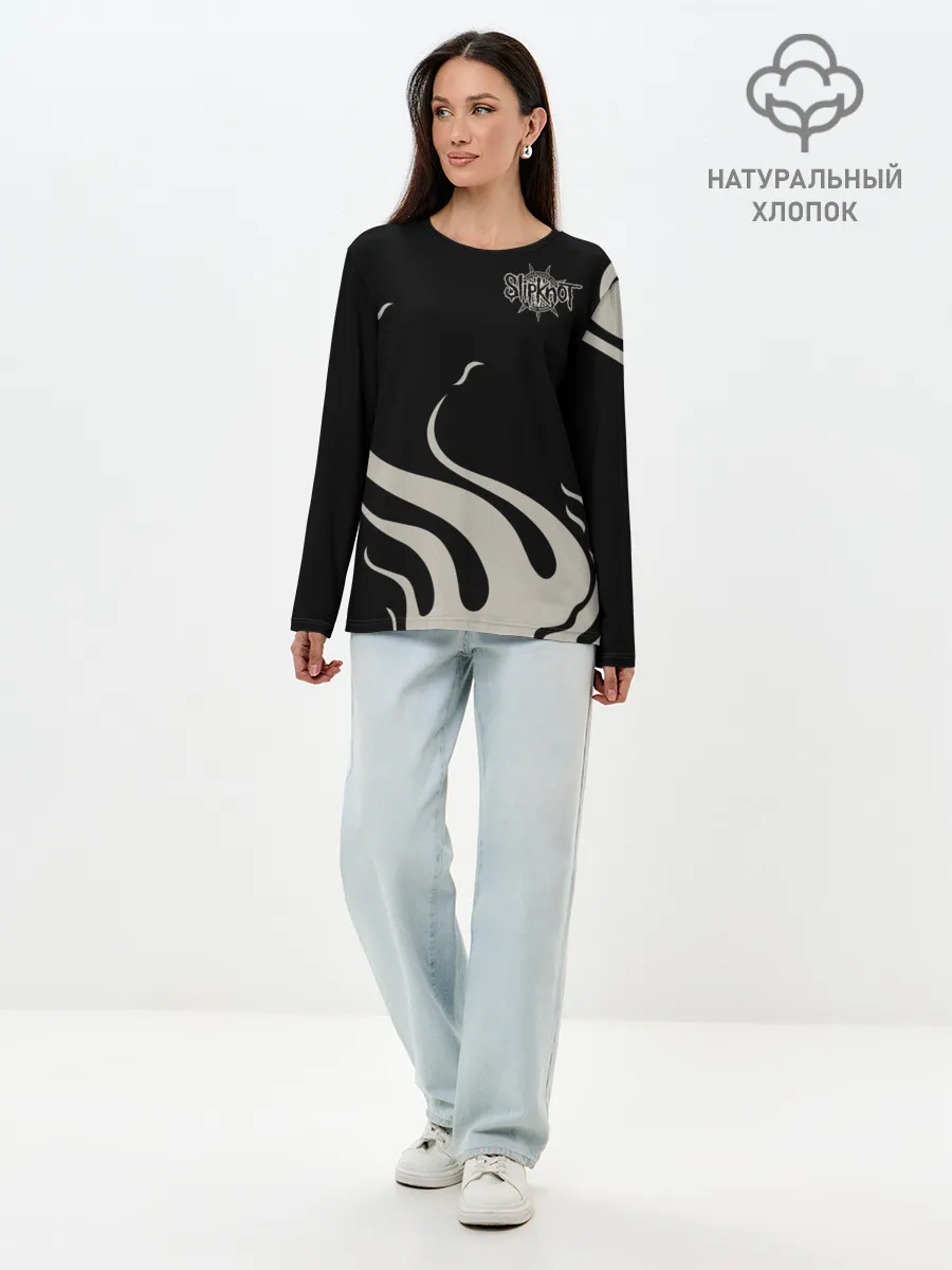 Лонгслив женский. Хлопок / Slipknot
