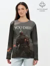 Лонгслив женский. Хлопок / YOU DIED