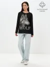 Лонгслив женский. Хлопок / Wolf