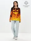 Лонгслив женский. Хлопок / FIRE PUMPKIN