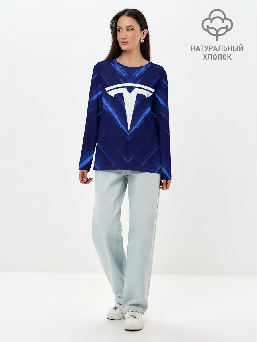 Лонгслив женский. Хлопок / TESLA