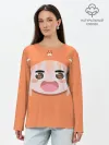 Лонгслив женский. Хлопок / Мордочка Умару