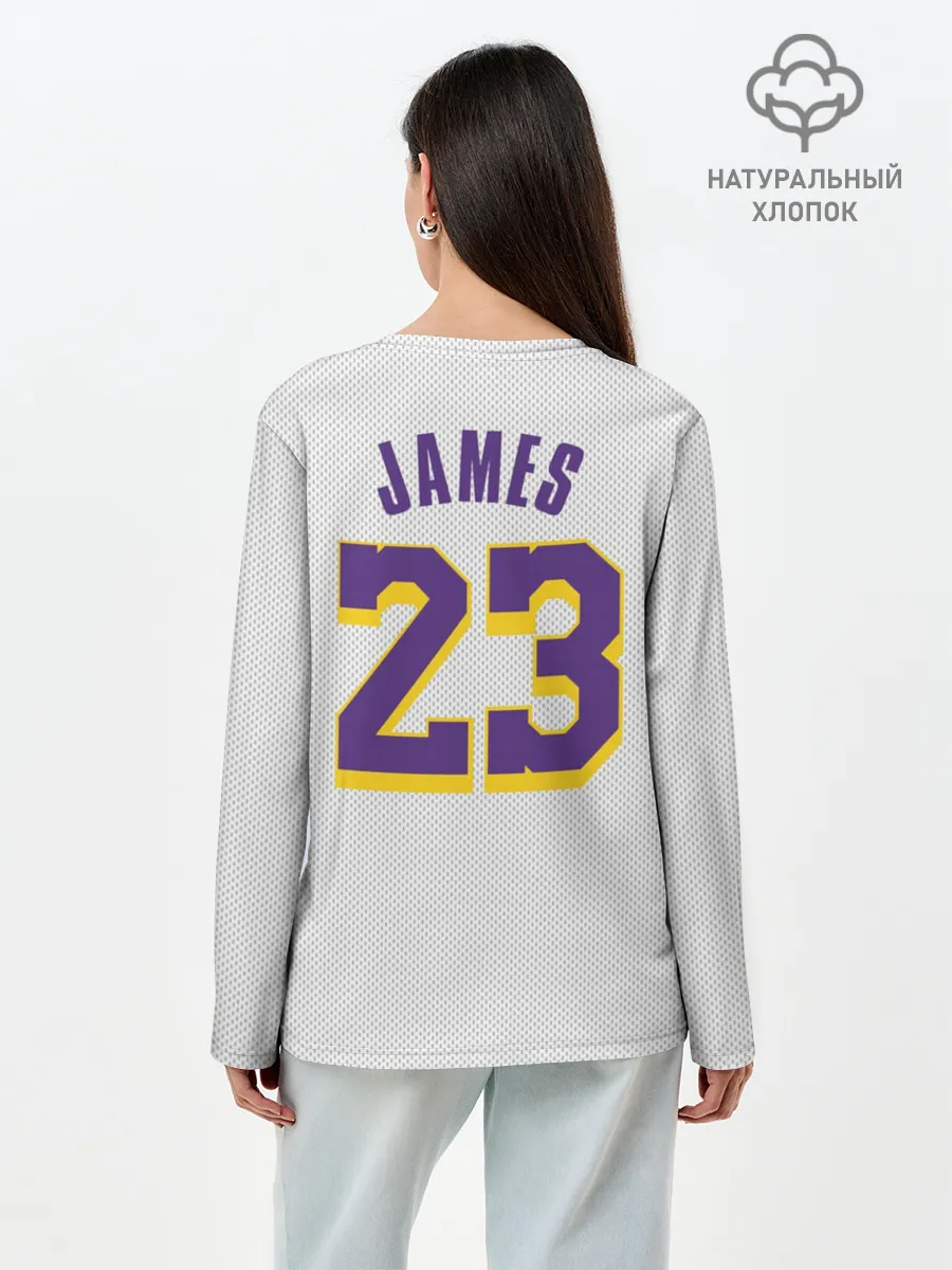 Лонгслив женский. Хлопок / James 18-19 third LA Lakers