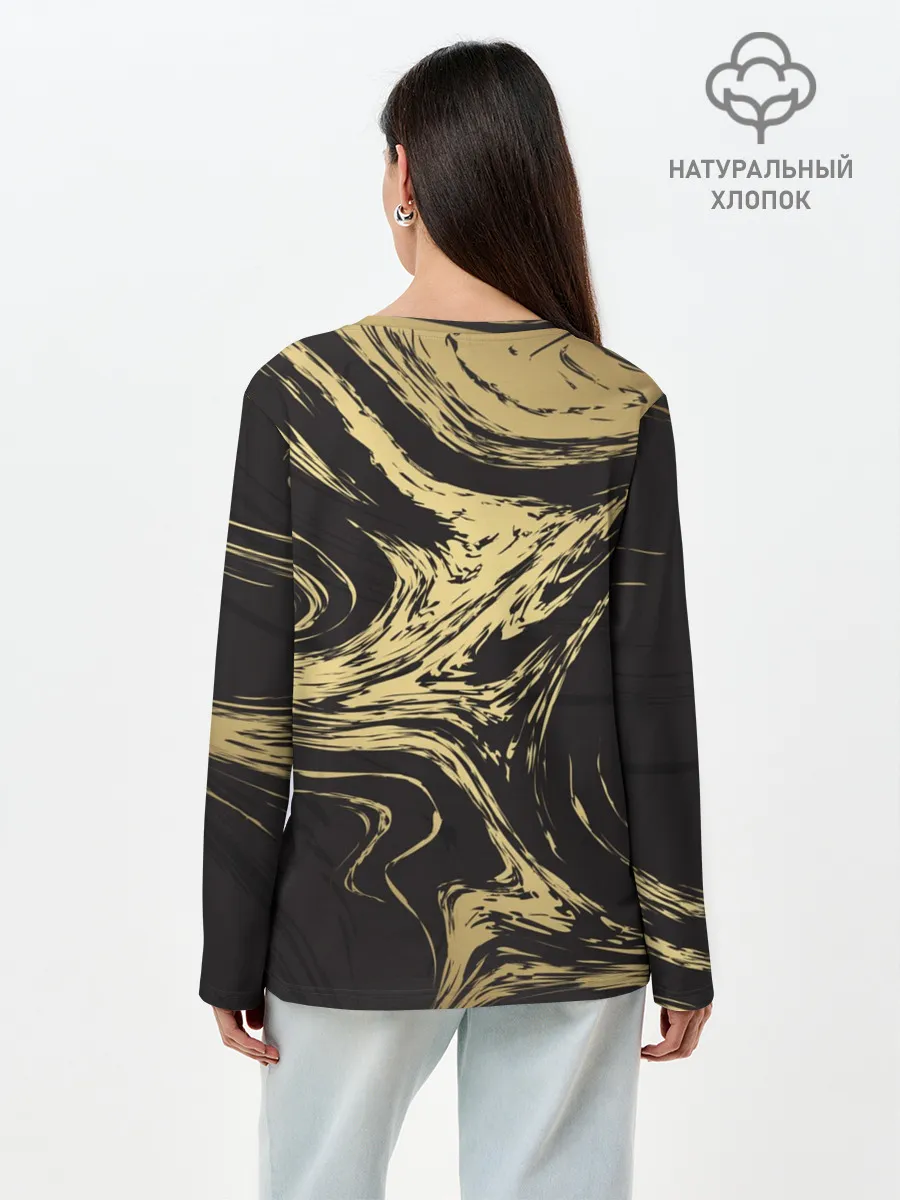 Лонгслив женский. Хлопок / Золотые реки