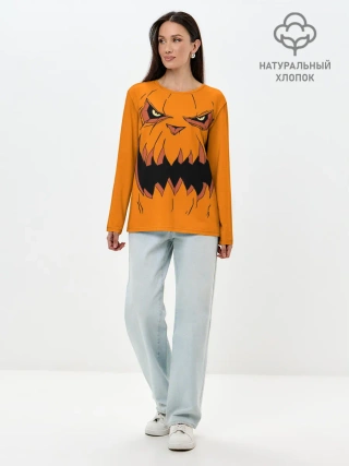 Лонгслив женский. Хлопок / Halloween