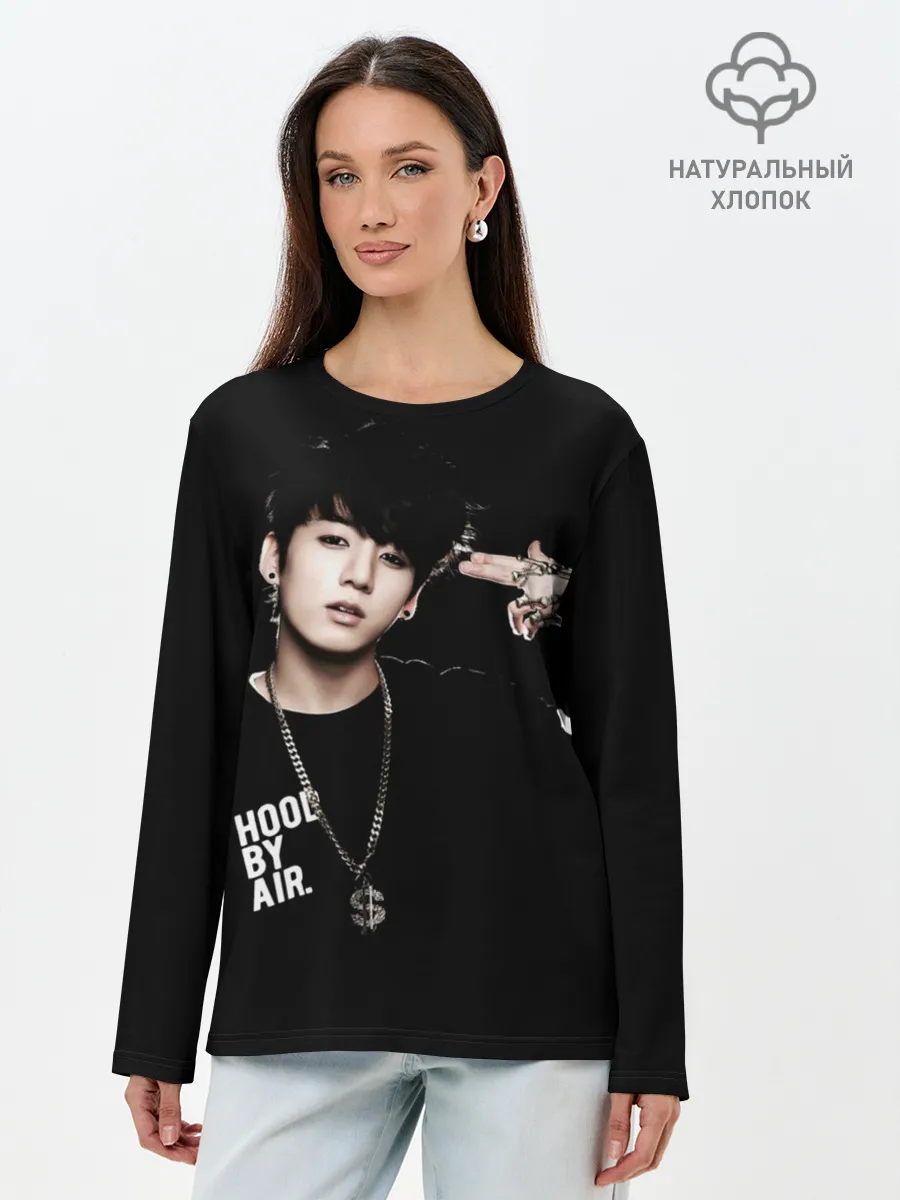 Лонгслив женский. Хлопок / BTS Kpop
