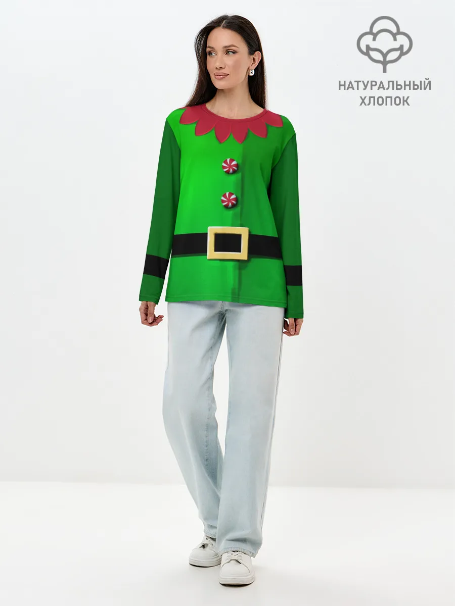 Лонгслив женский. Хлопок / Костюм эльфа