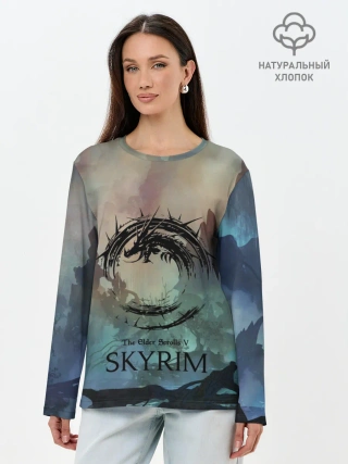 Лонгслив женский. Хлопок / The Elder Scrolls SKYRIM