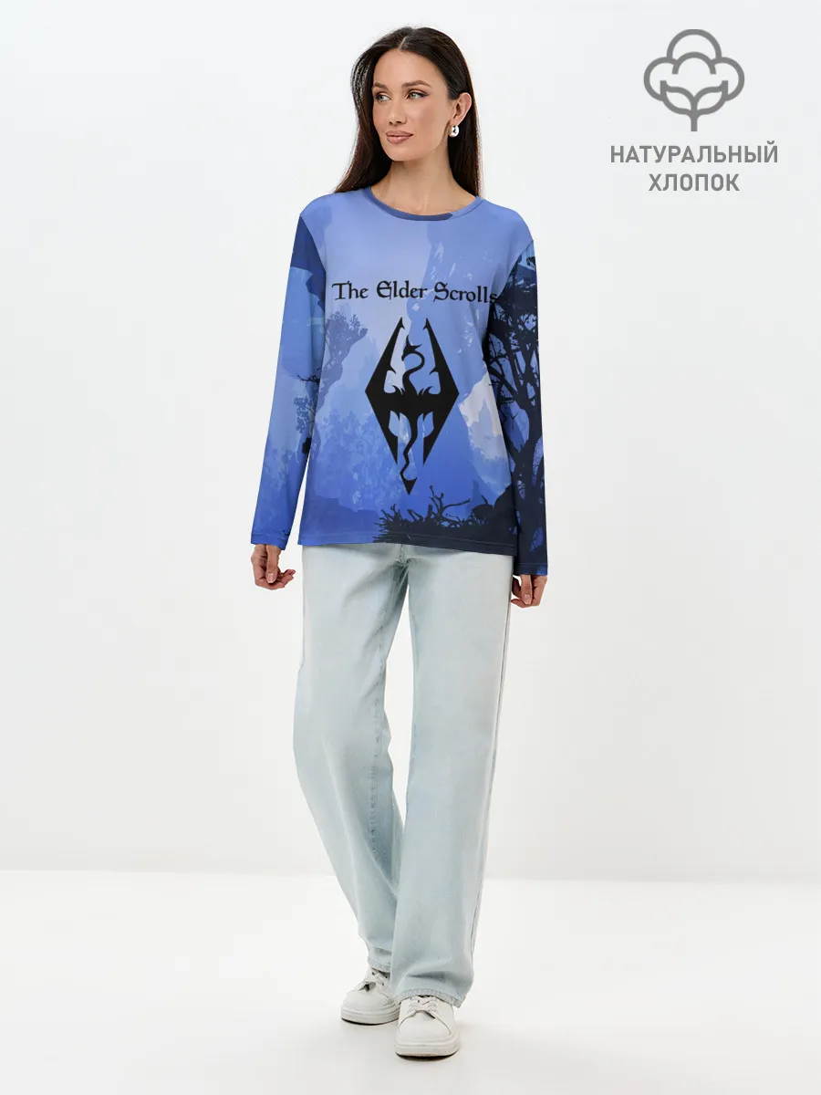 Лонгслив женский. Хлопок / The Elder Scrolls