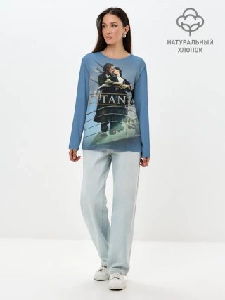 Лонгслив женский. Хлопок / Титаник постер