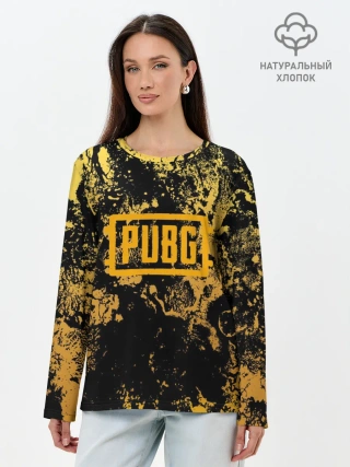 Лонгслив женский. Хлопок / PUBG
