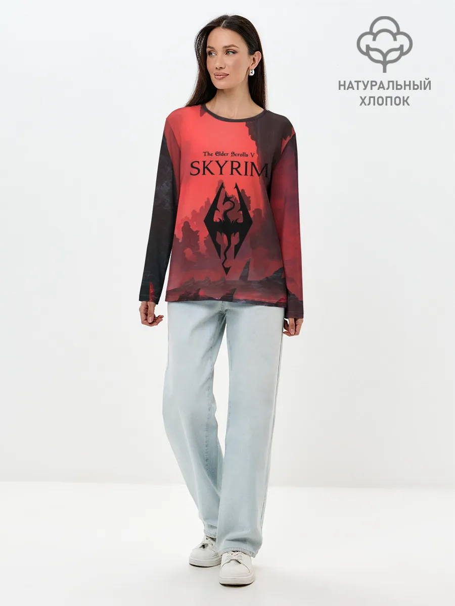 Лонгслив женский. Хлопок / The Elder Scrolls SKYRIM