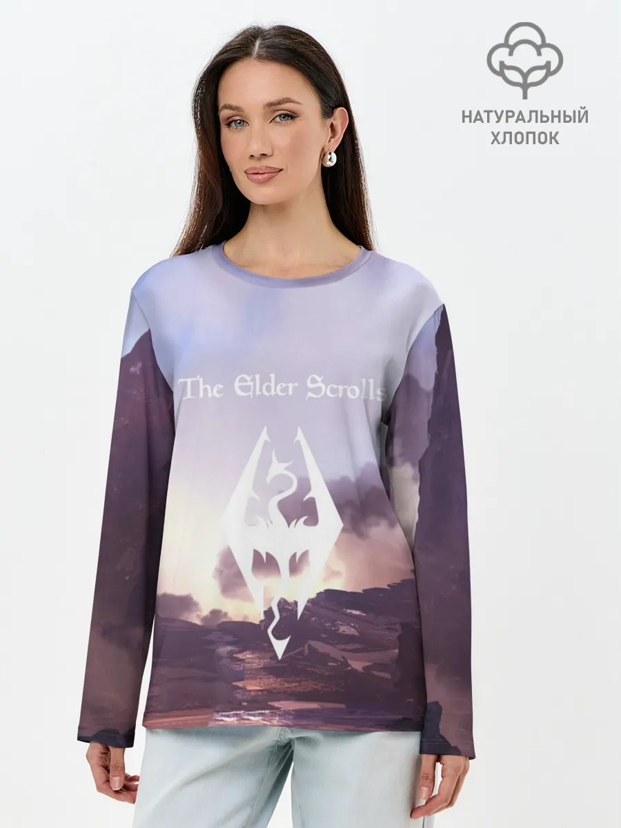 Лонгслив женский. Хлопок / THE ELDER SCROLLS