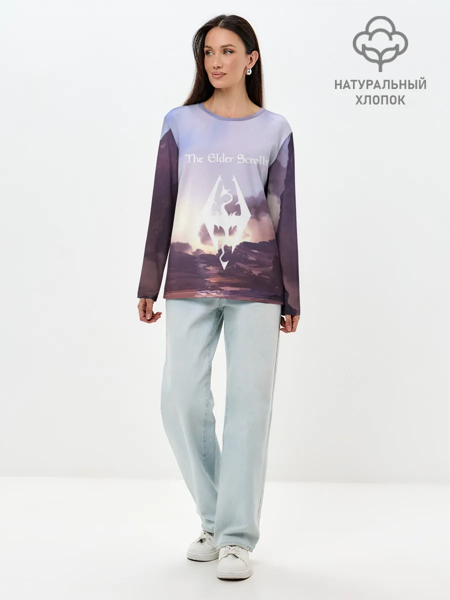 Лонгслив женский. Хлопок / THE ELDER SCROLLS