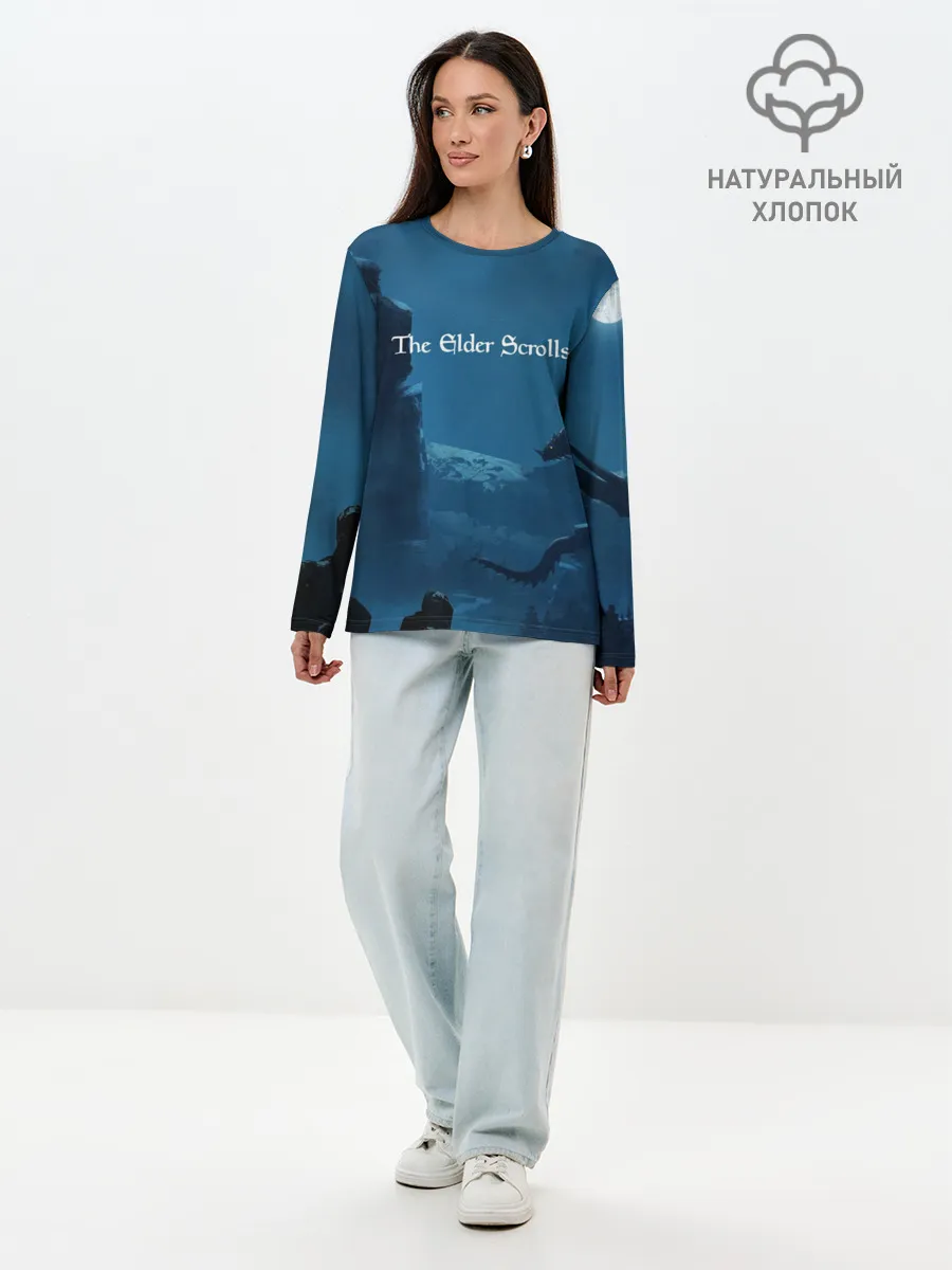 Лонгслив женский. Хлопок / THE ELDER SCROLLS