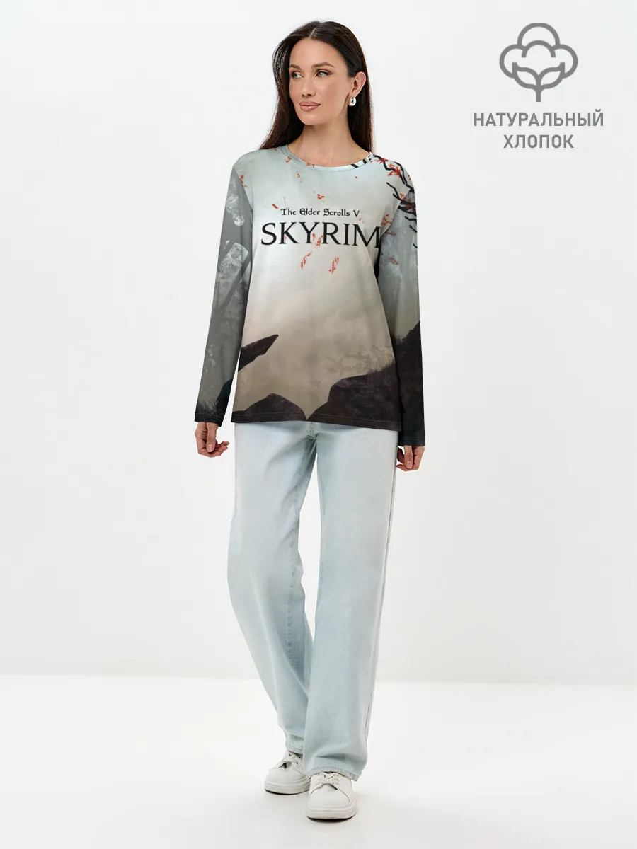 Лонгслив женский. Хлопок / The Elder Scrolls SKYRIM 5