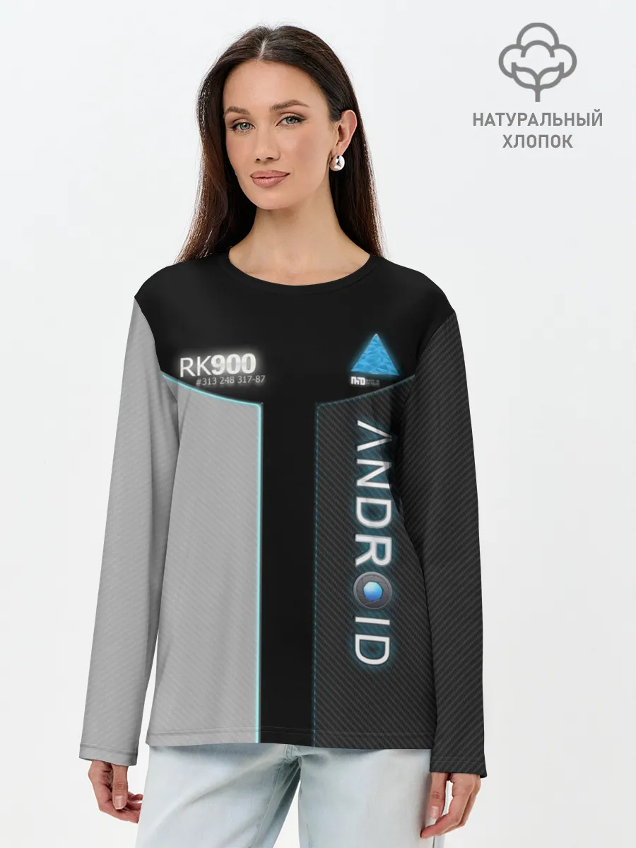 Лонгслив женский. Хлопок / DETROIT: BECOME HUMAN.