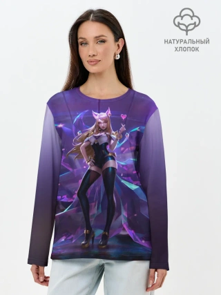 Лонгслив женский. Хлопок / Ahri