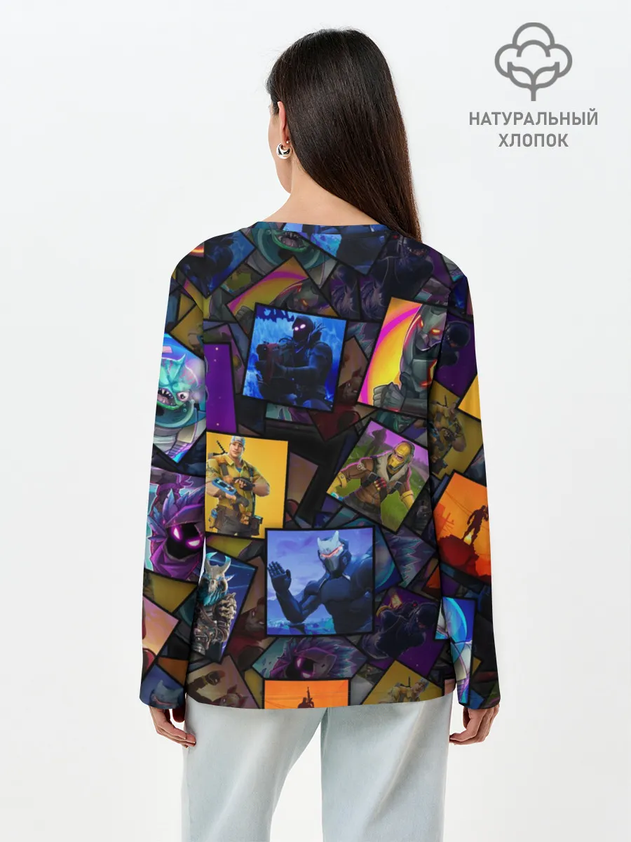 Лонгслив женский. Хлопок / FORTNITE | ФОРТНАЙТ