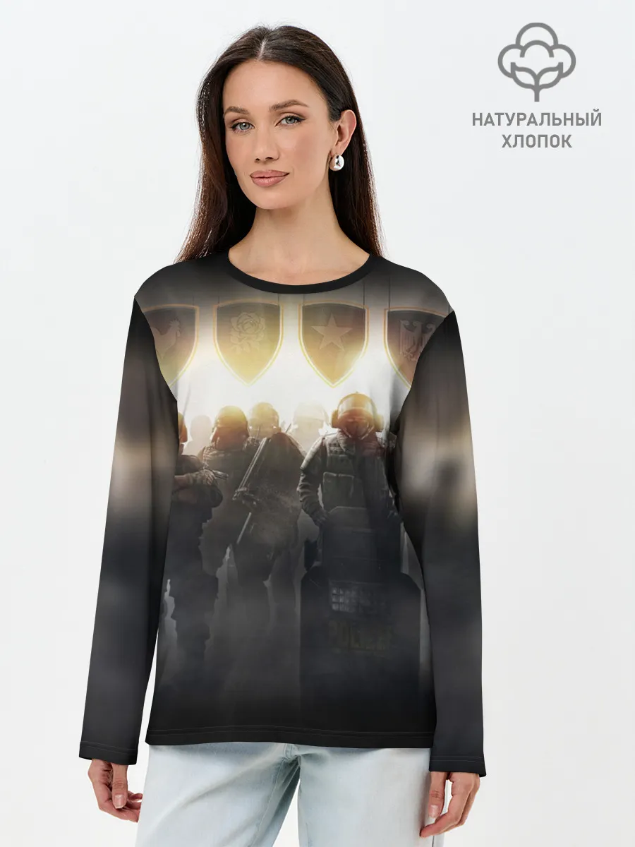 Лонгслив женский. Хлопок / RAINBOW SIX SIEGE