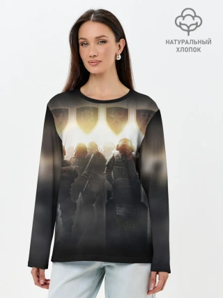 Лонгслив женский. Хлопок / RAINBOW SIX SIEGE