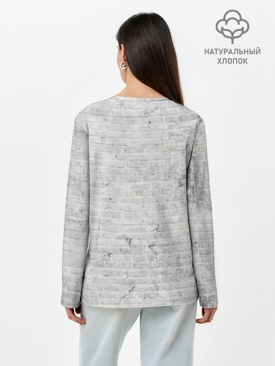 Лонгслив женский. Хлопок / Бэнкси: Девочка с Шаром