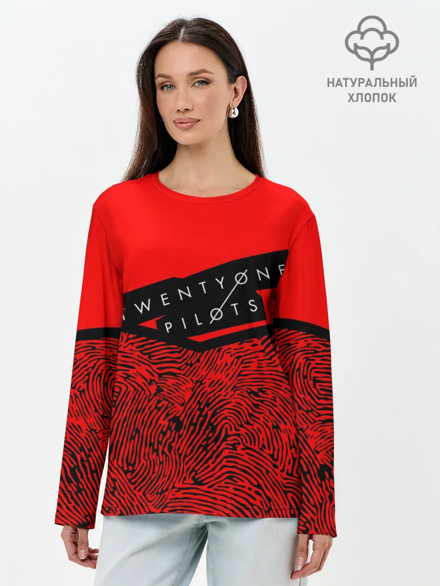 Лонгслив женский. Хлопок / Twenty One Pilots