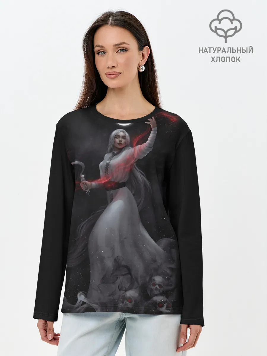 Лонгслив женский. Хлопок / Морена