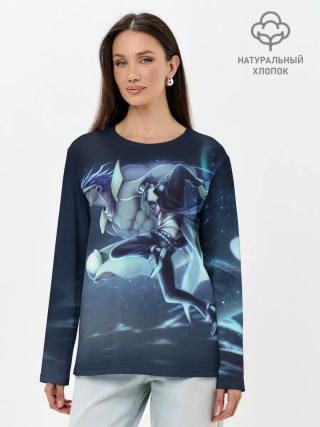 Лонгслив женский. Хлопок / Joutarou Kuujou