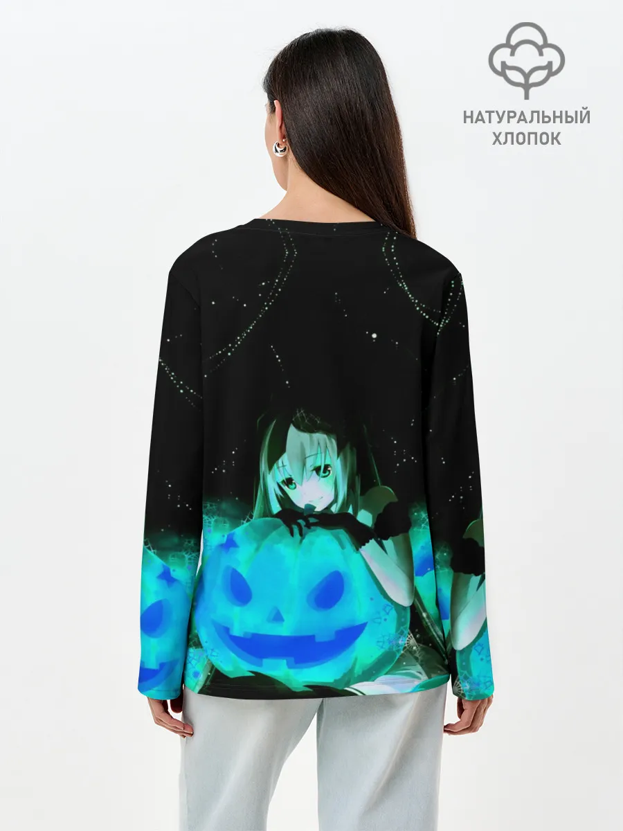 Лонгслив женский. Хлопок / Halloween