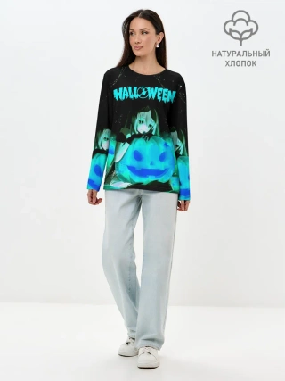 Лонгслив женский. Хлопок / Halloween