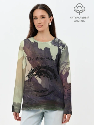 Лонгслив женский. Хлопок / The Elder Scrolls