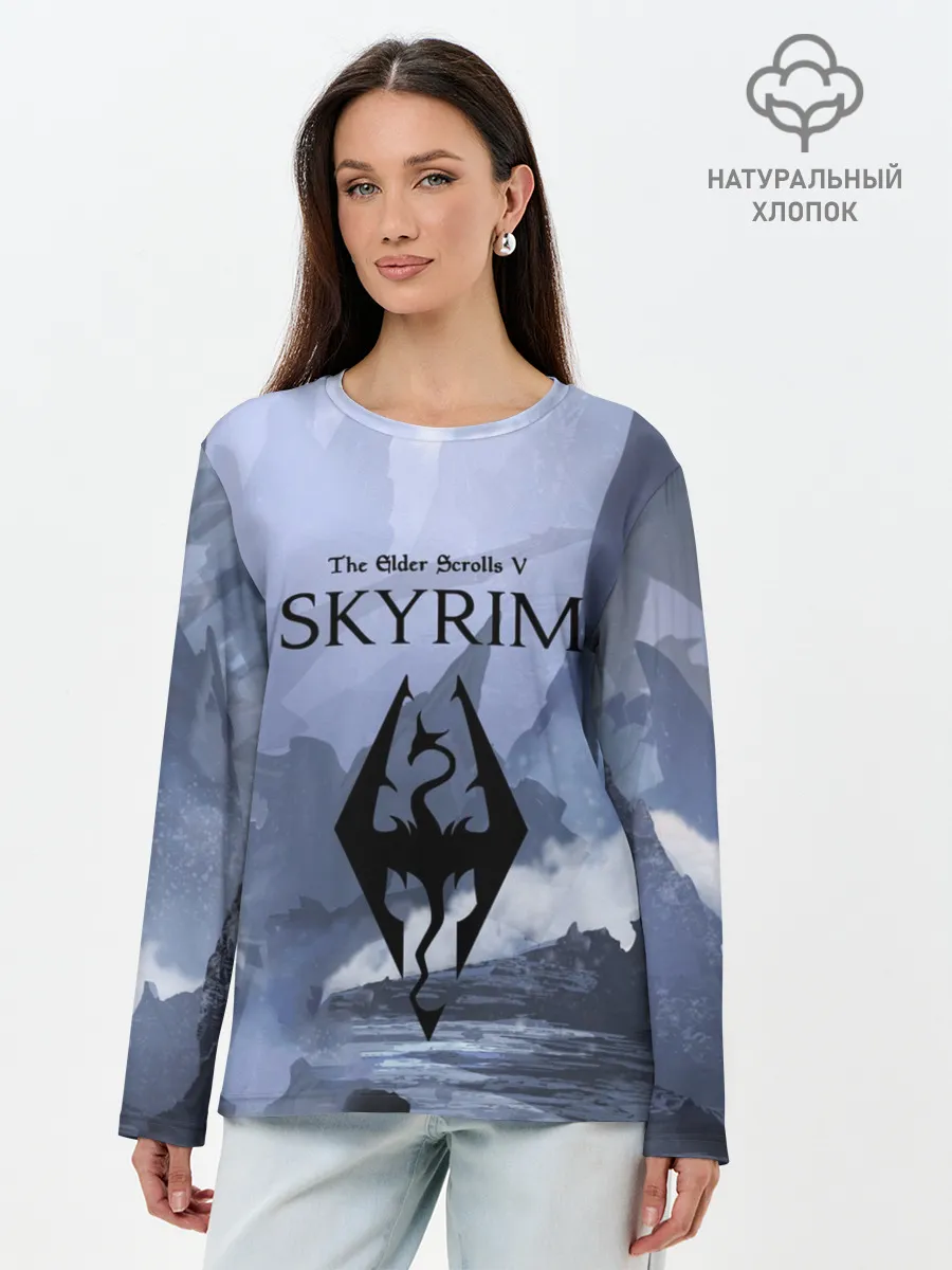 Лонгслив женский. Хлопок / THE ELDER SCROLLS 5 SKYRIM