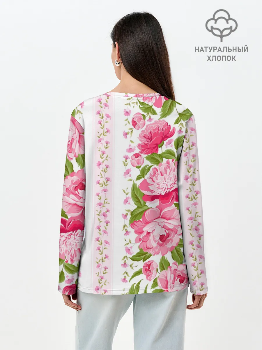 Лонгслив женский. Хлопок / BTS