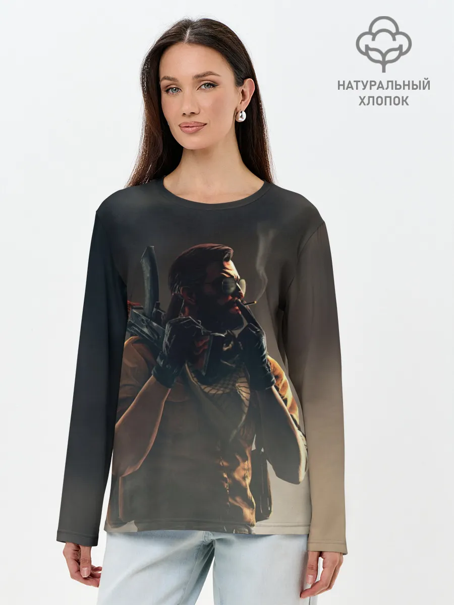 Лонгслив женский. Хлопок / Counter-Strike