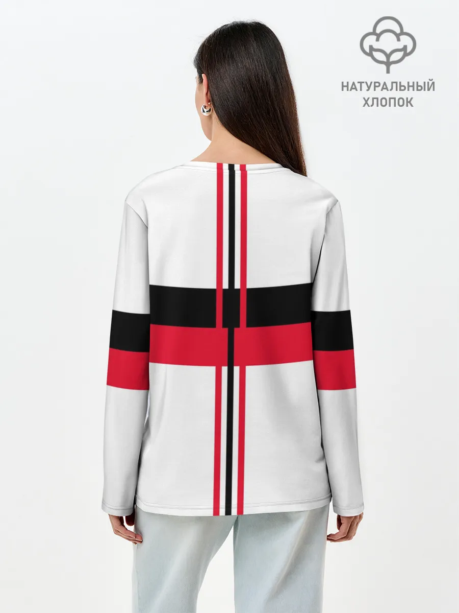 Лонгслив женский. Хлопок / AC Milan