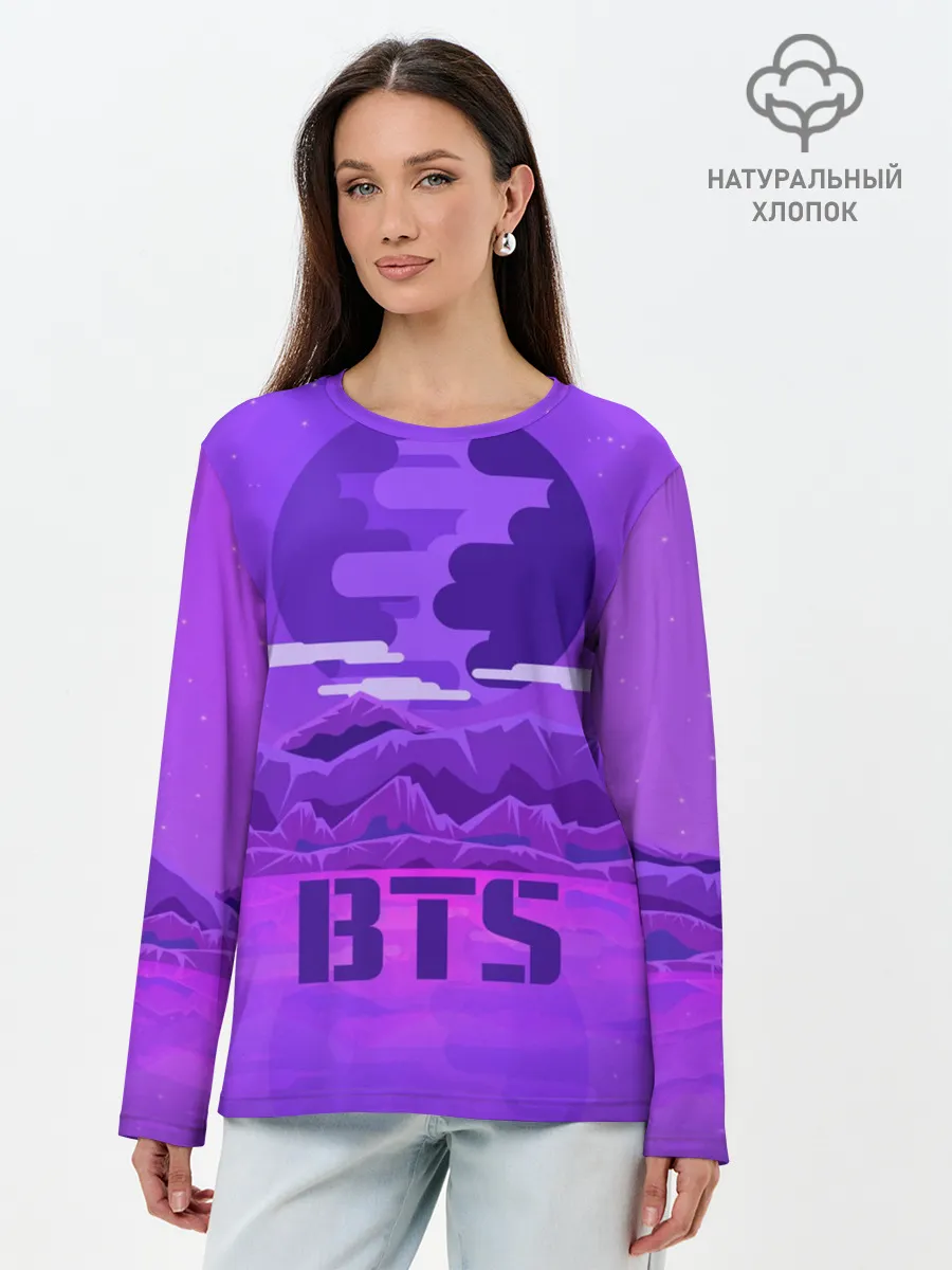 Лонгслив женский. Хлопок / BTS BAND