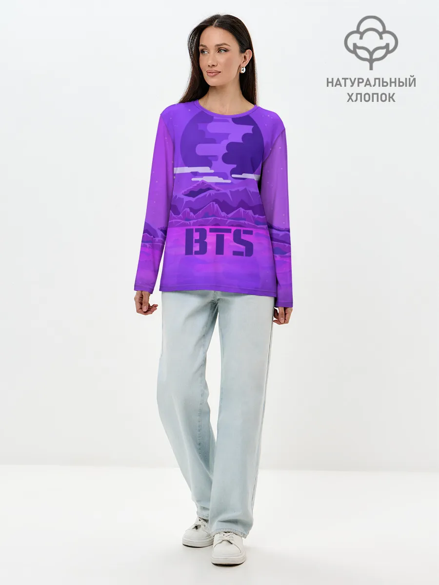 Лонгслив женский. Хлопок / BTS BAND