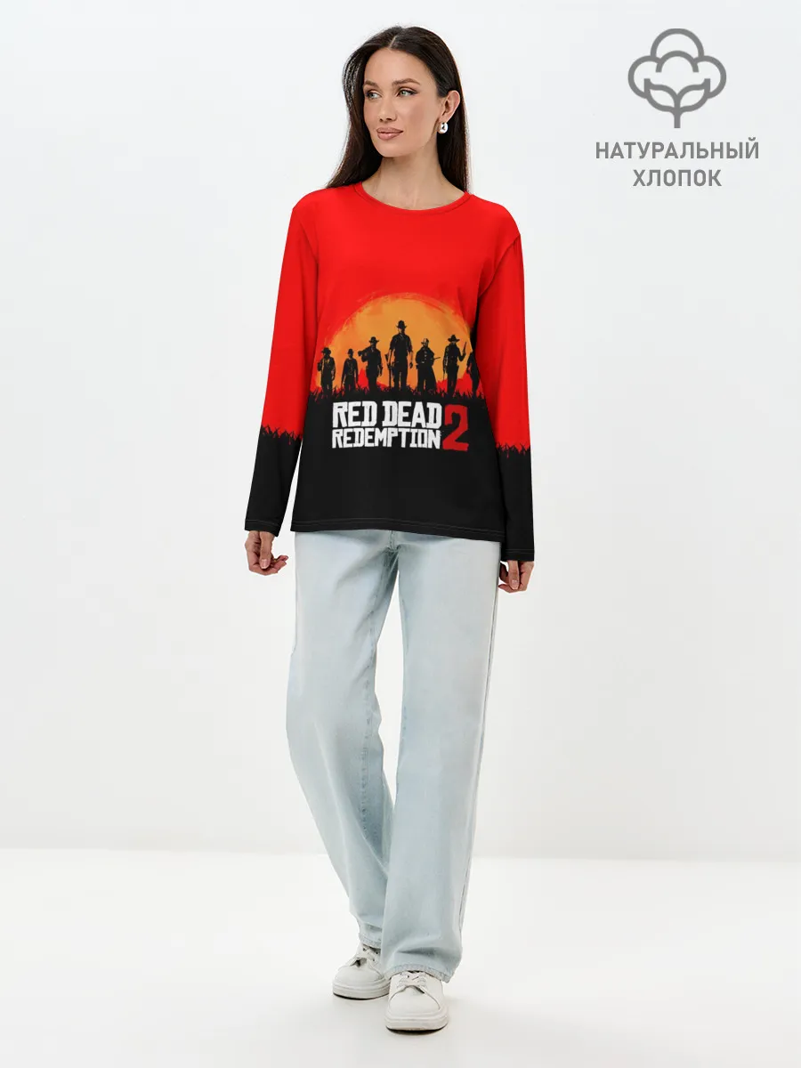 Лонгслив женский. Хлопок / Red Dead Redemption