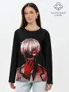Лонгслив женский. Хлопок / Ken Kaneki в крови