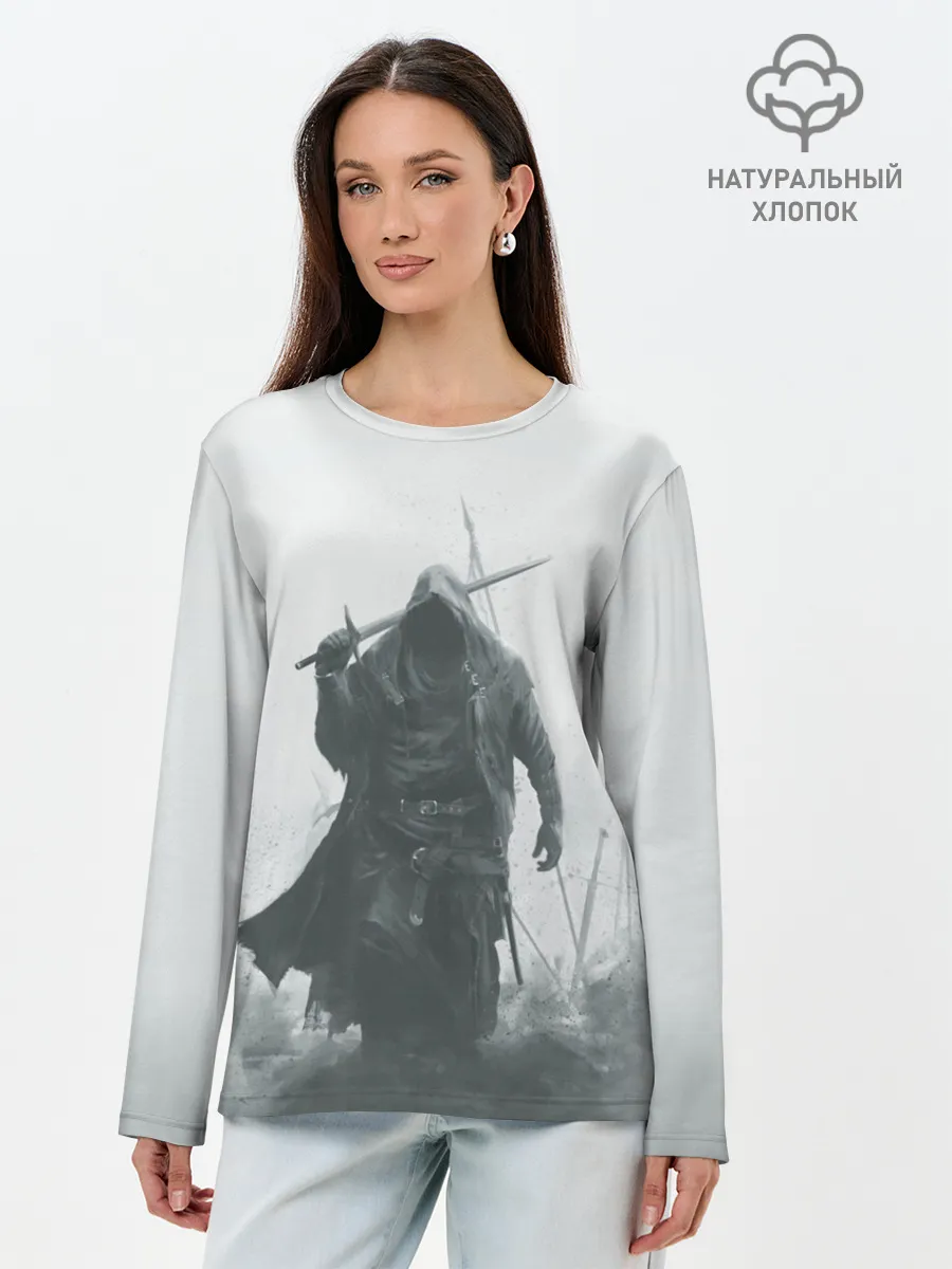 Лонгслив женский. Хлопок / После боя